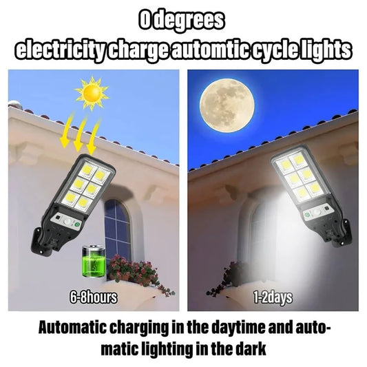 1pc, Solar lights, outdoor lighting, motion sensors, suitable for garages, gardens, and parks. Emergency light usage