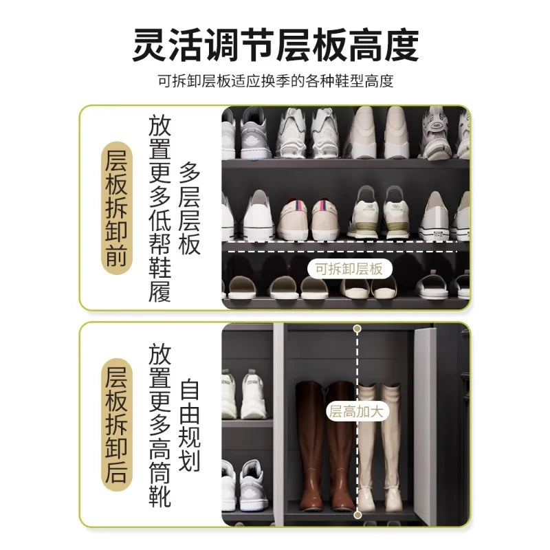 Shoe cabinet Home entrance Indoor entry Door entrance Corridor aisle Large capacity multi-layer storage Elevator entrance Shoe r