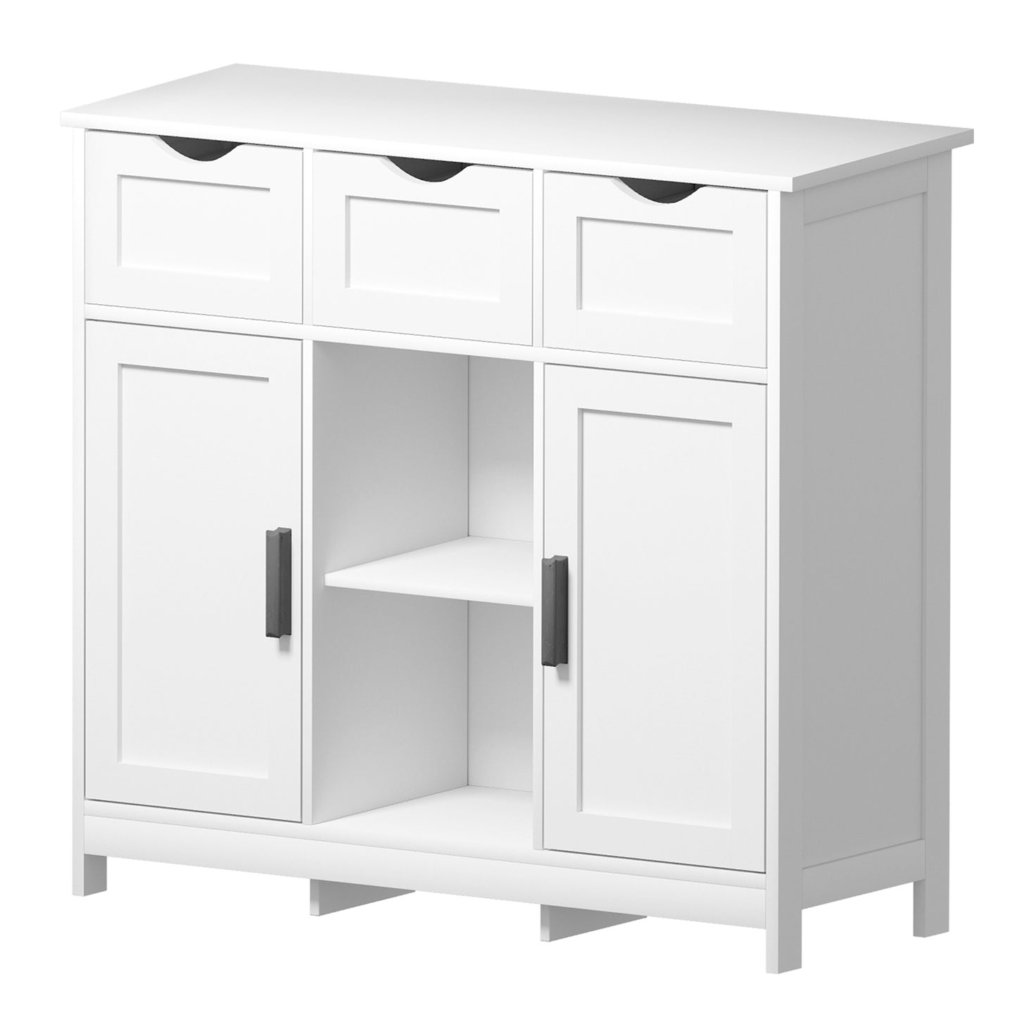 Cabinets With Drawers And Shelves, Living Room, Bedroom, Office Cabinets Furniture Home Decor - White