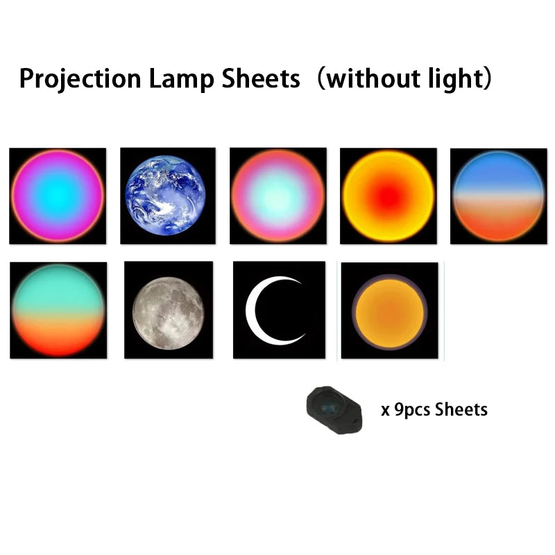 Projection Lamp Sheets Decoration Indoor Projector Light Pictures Reusable Holiday Party Lighting Decorative Replacement