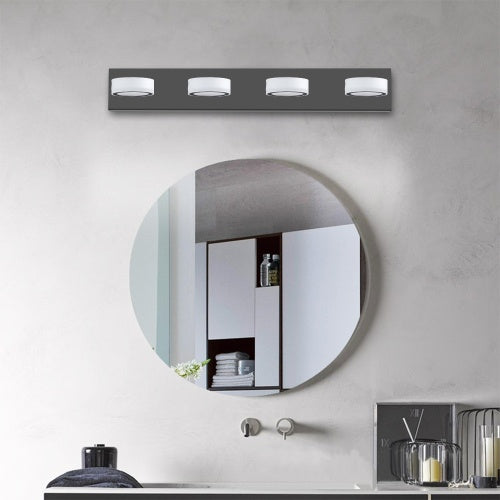 LED Modern Black 4 Light Vanity Light Fixture Mirror Bathroom Wall Light Unavailable
