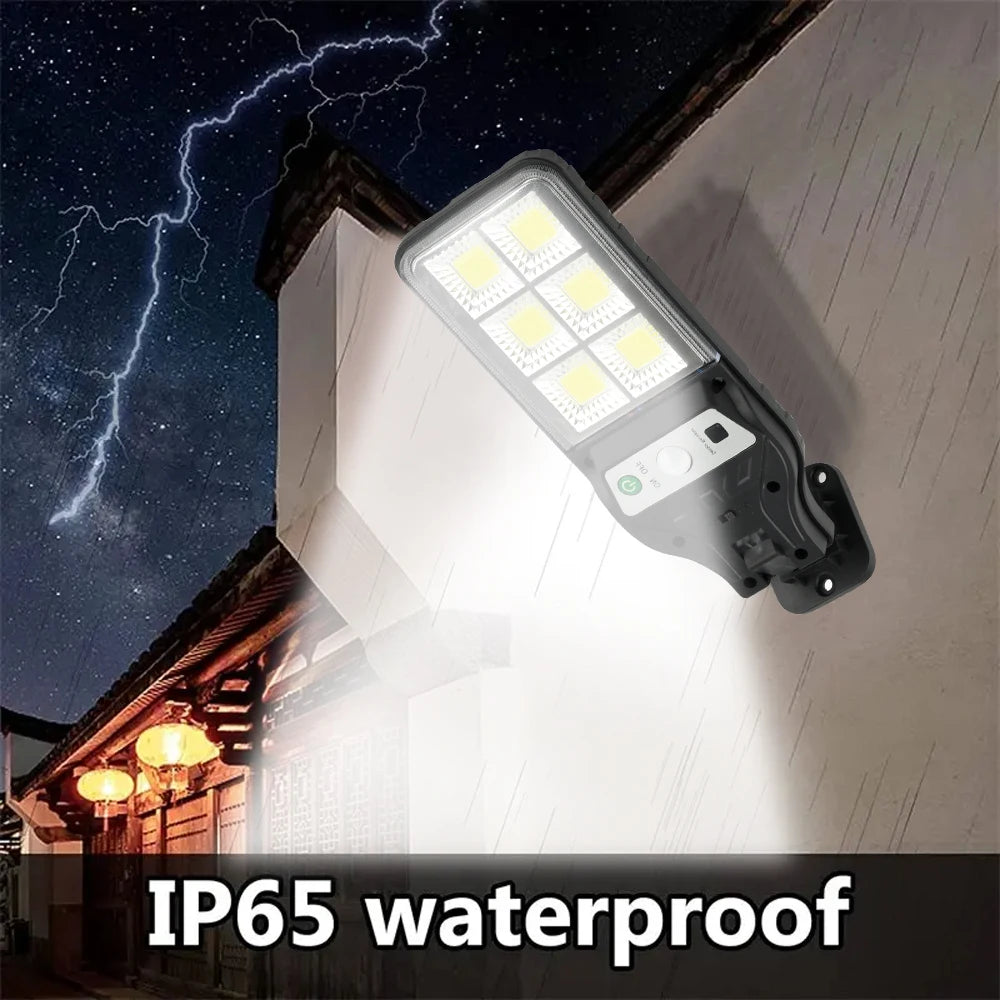 1pc, Solar lights, outdoor lighting, motion sensors, suitable for garages, gardens, and parks. Emergency light usage