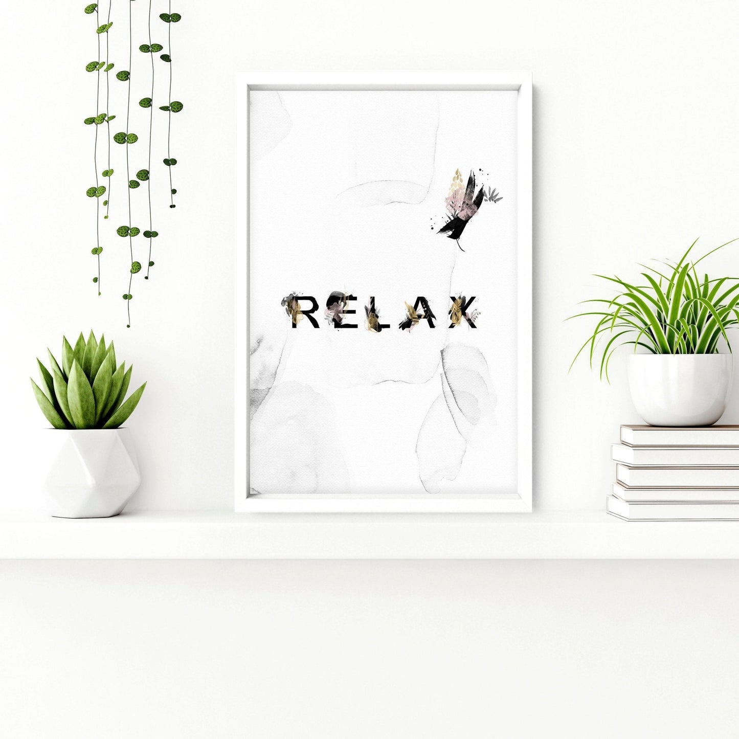 Wall decor for bathroom | set of 3 relaxing wall art